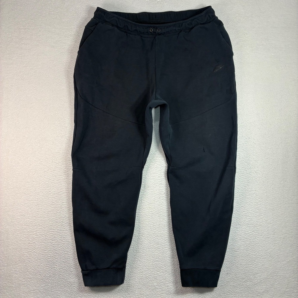 Nike Tech Fleece Joggers Men 3XLT Black Tapered Sweatpant Cuffed Tall CU4495-010